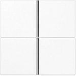 Cover plate set, 4-gang, white A404TSAWW | 4011377037670