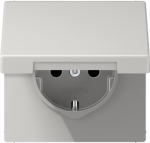 Socket outlet, 16A/250V, light grey, screwless, LS LS1520KLLG | 4011377064041