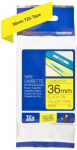 Brother | TZe-661 Laminated Tape | Black on Yellow | TZe | 8 m | 3.6 cm TZE661 | 4977766686778