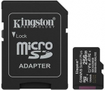 MEMORY MICRO SDXC 256GB UHS-I/W/ADAPTER SDCS3/256GB KINGSTON SDCS3/256GB | 740617348507