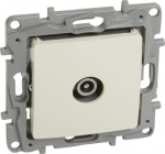 TV male terminal socket Niloe - attenuation -10 dB - ivory 764655 | 3414970684868