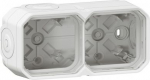 PLEXO 2 GANG BOX HORIZONTAL AND VERTICAL - WHITE 069690L | 3414971881549