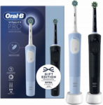 Oral-B Electric Toothbrushes | Vitality Pro Duo | Rechargeable | For adults | Number of brush heads included 2 | Number of teeth brushing modes 3 | Black/Blue White VITALITY PRO DUO | 4210201446514
