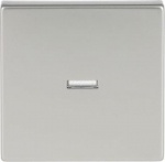 With light outlet transparent.   As cover for flush-mounted 1gang 1way, 1gang 2way switch, intermediate switch, push-button and control switch 1gang 2way. Material stainless steel. Anti fingerprint. 2CKA001751A3152 | 4011395227541