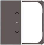 Cover plate Symbol "arrows" for Venetian blind Two-part button Taupe - Sky Niessen 2CLA852643A6301 | 8427238236346