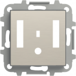 Color: Stainless Steel   Cover plate for Bluetooth module code: 9368.4   Included: cover plate and mounting grid   Without fixing claws 2CLA856840A1401 | 8427238190129