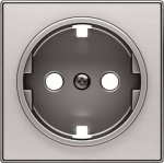 Color: Stainless Steel   Cover plate for Schuko socket outlet code: 8188, 8188.5 & 8188.6 2CLA858800A1401 | 8427238136424