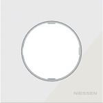 Color: White Glass   Size (height x width): 86 x 86 mm   Surface: bright white glass 2CLA867100A3001 | 8427238121987