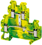 Linergy earth terminal block, 4mm2 single-level 1x1 screw, green-yellow. range: Linergy - product name: TR - product or component type: terminal block - device short name: TRV - terminal block type: protective earth - mounting mode: clip-on - nominal ...
