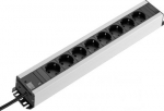 DK-TS Socket strip, CEE 7/3 (type F), 8-way, 230 V, 16 A, LHD: 7000630 | 4028177438569
