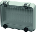 hinged window for 6 modules with protective cover electric grey, smoked glass 40986 | 4015394047919