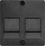 DELTA i-system carbon metallic Cover plate with shutter for support plates Modular jack connector DELTA switches and socket outlets &ndash; design and quality to perfection from Siemens. Due to its eternally stylish shapes and a multitude of colors, our co ...