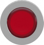 Head for illuminated push button, Harmony XB4, metal, red flush mounted, 30mm, universal LED, for le ZB4FA48 | 3606489581114