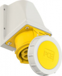 Wall mounted socket 5x16A (3P+N+PE) 4h IP67, yellow 1152-4 | 9003399386909