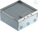 UDHOME4 floor box, with GB2 mounting box, equipped, stainless steel, 205x205x95, UDHOME4 2V V 7427200 | 4012195916383