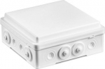 NPP130 Surface junction box 130x52x130 mm, with 4 grommets, halogen free, self-extinguishing, IP54, UV 35390006 | 5907813235603