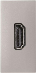 N2155.6 PL - HDMI connection unit, silver, 1 module Zenit 2CLA215560N1301 | 8427238142296