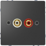Audio socket, anthracite, Merten D-life MEG4350-6034 | 4042811197537