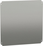 Plain mounting plate H600xW600mm made of galvanised sheet steel. range of product: Mounting accessories - accessory / separate part type: mounting plate - device application: multi-purpose - mounting location: direct fixing on backstuds, step slide - ...