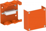 Fire resistant metal box KPK 125 E90 IP40 126x126x48mm with terminals 0,5-4mm&sup2; KPK 125_DPO | 8595568942234