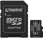 MEMORY MICRO SDXC 512GB UHS-I/W/ADAPTER SDCS3/512GB KINGSTON SDCS3/512GB | 740617348552