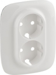 Cover plate Valena Allure - 2x2P+E socket - German standard - white 754955 | 3414970480941