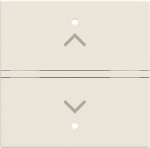 Color: Total White.   Rocker cover with blind symbol for KNX sensor/actuator.   Suitable for codes: RB/U 1.1.   Size: 2 modules. 2CLA222130N1201 | 8427238242453