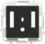 Color: Soft Black   Cover plate for Bluetooth module code: 9368.4   Included: cover plate and mounting grid   Without fixing claws 2CLA856840A1501 | 8427238190136