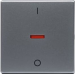 Rocker Symbol "0" for Switch/push button, Single rocker Aluminium - Impressivo 2TKA000550G1 | 6418677328961