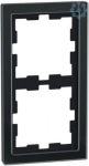 D-Life glass frame, 2-gang, Onyx bl ack MEG4020-6503 | 4042811197971