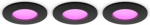 Hue Slim recessed ceiling light, black 3x11W, 1000lm, IP44, White and Color Ambiance 929004291102 | 8721103109293