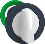 Head for selector switch, Harmony XB5, flush mounted white 3 pos stay put ZB5FD301 | 3606481339812