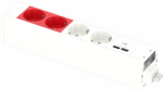 Unica system+ - Mod Unit 2W/2R DE SO+USBA/C - White INS44244 | 3606489819750