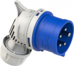 CEE Industrial plug angled 5x16A (3P+N+PE) 9h IP44 TWIST blue/grey 8015-9V | 9003399516771