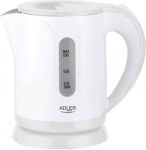 Adler | Kettle | AD 1371w | Electric | 850 W | 0.8 L | Stainless steel/Polypropylene | 360&deg; rotational base | White AD 1371W | 5903887809207