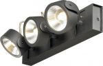 KALU LED 3 Wall and Ceiling luminaire, black, 3000K, 60&deg; 1000131 | 4024163177481