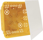 Junction box 155x155x64mm, yellow, with lid KO 125/1L_NA | 8595057668652
