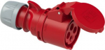 CEE connector 4x32A (3P+PE) 6h IP44 red 224-6 | 9003399136344