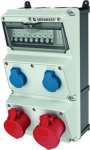 AMAXX Socket block, 1xCEE 32A 5P 400V, 1xCEE 16A 5P 400V, 2xSCHUKO 16A 230V, white 930010 | 4015394223382