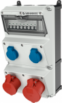 AMAXX receptacle combination, 1xCEE 32A 5P 400V, 1xCEE 16A 5P 400V, 2xSCHUKO 16A 230V, white 930010 | 4015394223382