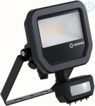 LED floodlight, FL 10 8W 4000K 1200lm 840 PS SY100, black, with a sensor 4099854306808 | 4099854306808