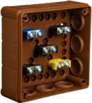 VP-051-52 Puszka n/t 118x118x46 IP55 12-wl dł.gum. z zac. brąz 61.157 | 5901769014978