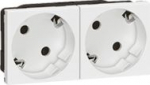 Multi-support multiple socket Mosaic - 2 x 2P+E automatic terminals - standard 077252 | 3245060772529