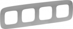 Plate Valena Allure - 4 gang - aluminium 754394 | 3414970478429