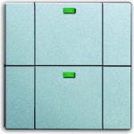 WaveLine Wall sensor 2 channel Wireless aluminium silver - Platform 63 2CKA006730A0036 | 4011395134238