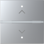 Color: Silver.   Rocker cover with blind symbol for KNX sensor/actuator.   Suitable for codes: RB/U 1.1.   Size: 2 modules. 2CLA222130N1301 | 8427238242460