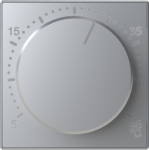Color: SilverCover plate for room thermostat code: 8140.9 2CLA854090A1301 | 8427238149165