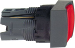 Uzgalis neapgaismotai spiedpogai, Harmony XB6, sarkans kvadrātveida, 16mm, LED, atsperes atgrie&scaron;an ZB6CA4 | 3389110775464