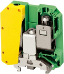 Linergy earth terminal block, 50mm2 150A single-level 1x1 screw, green-yellow. range: Linergy - product name: TR - product or component type: terminal block - device short name: TRV - terminal block type: protective earth - mounting mode: clip-on - n ...