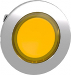 Head for illuminated push button, Harmony XB4, metal, yellow, universal LED, 30mm, left to center, f ZB4FA58 | 3606489581145